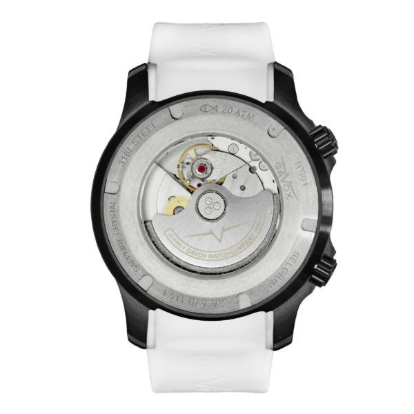 Gavox AviDiver (Winter White PVD) (white strap) – Gavox : Pilot